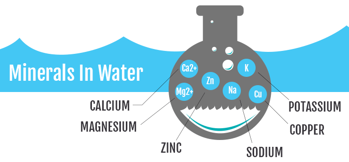 Minerals In Water: Ca2+, Mg2+, Zn, Na, K, Cu
