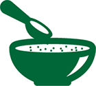 spirulina & chlorella powder bowl & spoon