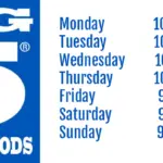 big 5 sporting goods hours