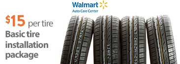 $15 per tire - Basic tire installation package